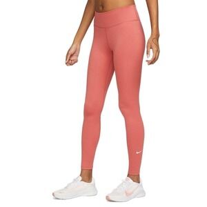 Nike One Dri FIT Mid Rise Tights In Pink Size XL New with‎ tags